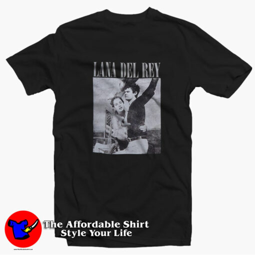 Lana Del Rey Black & White Photo Vintage T-Shirt On Sale