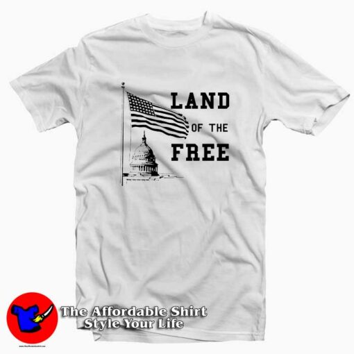 Land of the Free The White House Unisex T-shirt On Sale