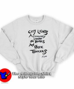 Lawrence Ferlinghetti Free Thinkers Unisex Sweatshirt On Sale