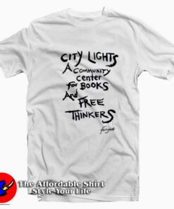 Lawrence Ferlinghetti Free Thinkers Unisex T-shirt On Sale Lawrence Ferlinghetti Free Thinkers Unisex T-shirt On Sale