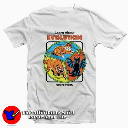 Learn About Evolution Natural History Graphic T-Shirt On Sale