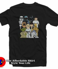 Lego Star Wars Luke Skywalker Yoda R2 Unisex T-Shirt On Sale