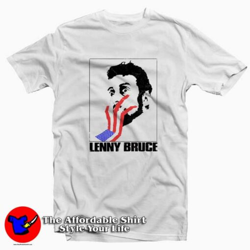 Lenny Bruce Vintage Retro Punk Comedy Graphic T-Shirt On Sale