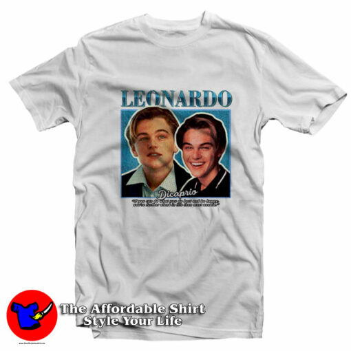 Leonardo Dicaprio Laughing Unisex T-Shirt On Sale