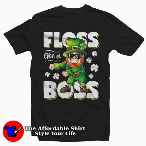 Leprechaun Floss Like A Boss T-Shirt St Patricks Day