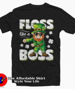 Leprechaun Floss Like A Boss T-Shirt St Patricks Day