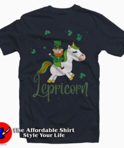 Lepricorn Irish Unicorn St Patrick’s Day Gift Leprechaun T-Shirt
