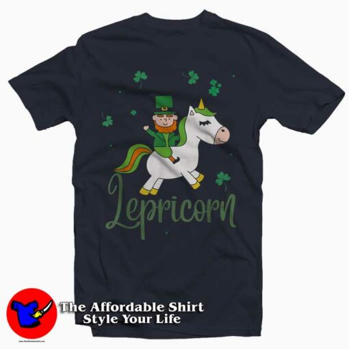 Lepricorn Irish Unicorn St Patrick’s Day Gift Leprechaun T-Shirt