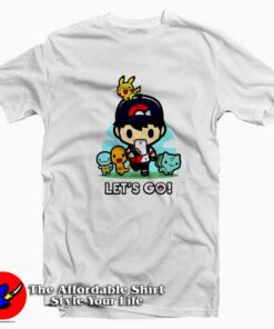 Let’s Go Chibi Starter Pokemon Unisex T-shirt On Sale
