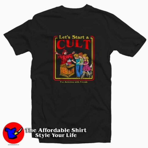 Let’s Start a Cult Satanic Vintage Horror Unisex T-shirt On Sale