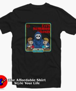 Lets Summon Ghosts Funny Vintage Parody T Shirt On Sale 2