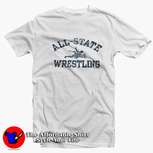 Lewd Sex Humor All State Wrestling Parody Vintage T-Shirt On Sale