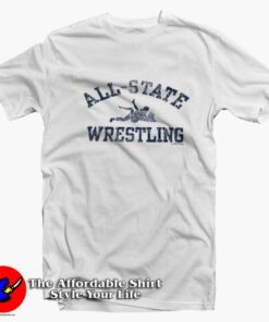 Lewd Sex Humor All State Wrestling Parody Vintage T-Shirt On Sale