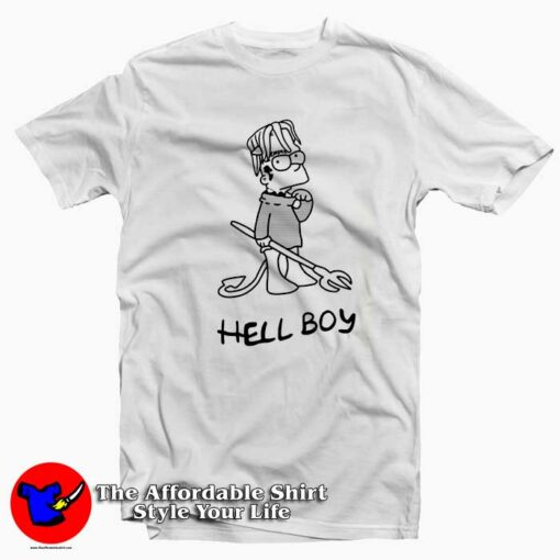 Lil Peep Bart Simpson Hell Boy Cute T-shirt On Sale