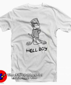 Lil Peep Bart Simpson Hell Boy Cute T shirt On Sale 2