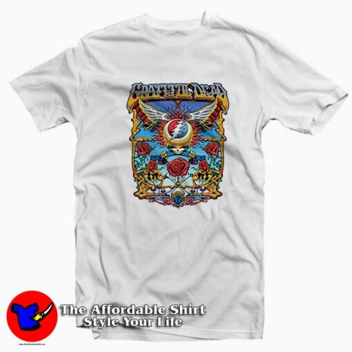 Liquid Blue Grateful Dead Flying Unisex T-shirt On Sale