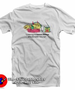 Listening To Lemon Demon At A Sensible Volume T-Shirt On Sale