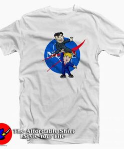 Little Rocketman Trump and Kim Jong Un T Shirt Cheap 2