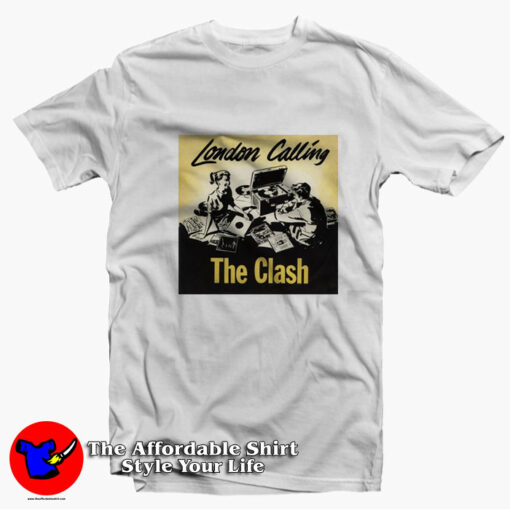 London Calling And Armagideon Time Vintage T-Shirt On Sale