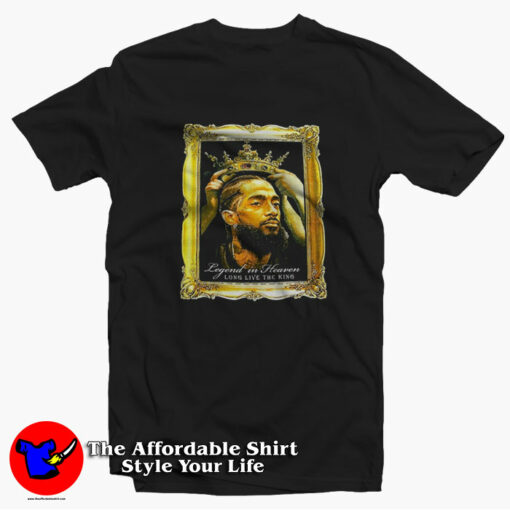 Long Live The King Nipsey Legend In Heaven T-shirt On Sale