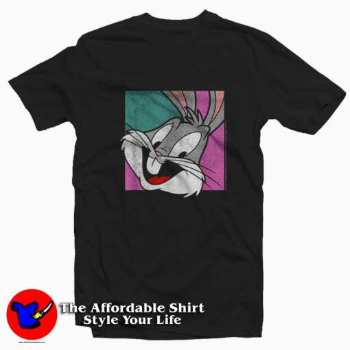 Looney Tunes Bugs Bunny Big Face Box Up T-shirt On Sale