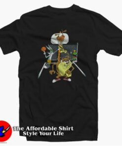 Looney Tunes Tasmanian Devil Basketball Unisex T-Shirt On Sale