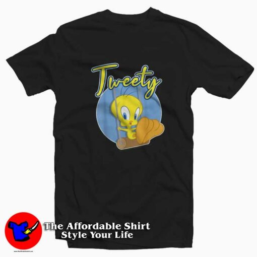 Looney Tunes Tweety Bird Swing Unisex T-shirt On Sale