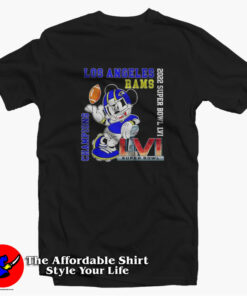 Los Angeles Champion Super Bowl LVI T shirt On Sale 1