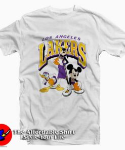 Los Angeles Lakers Disney Mickey Squad T shirt On Sale 1