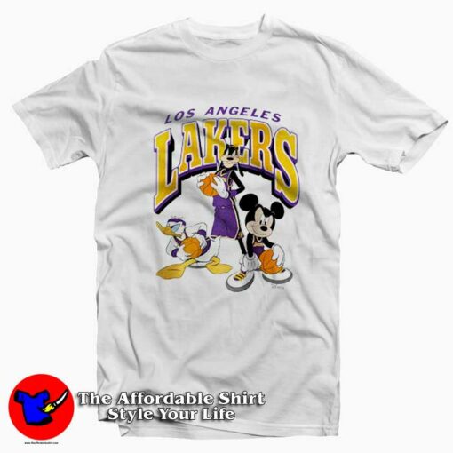 Los Angeles Lakers Disney Mickey Squad T-shirt On Sale