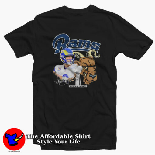 Los Angeles Rams Matthew Stafford Super Bowl T-shirt On Sale