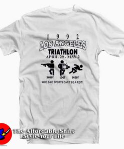 Los Angeles Triathlon Vintage 1992 Unisex T shirt On Sale 1