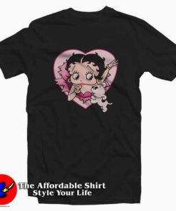Love Betty Boop And Pudgy Unisex T-shirt On Sale