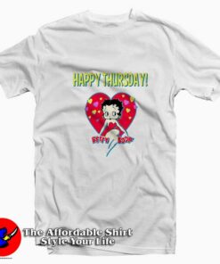 Love Vintage Betty Boop Happy Thursday T shirt On Sale 1