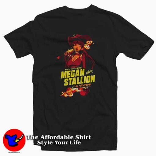 Loves Megan Thee Stallion Japan Anime T-shirt On Sale