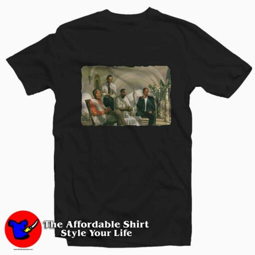 MLK Malcolm X Nelson Mandela Barrack Obama T-Shirt On Sale