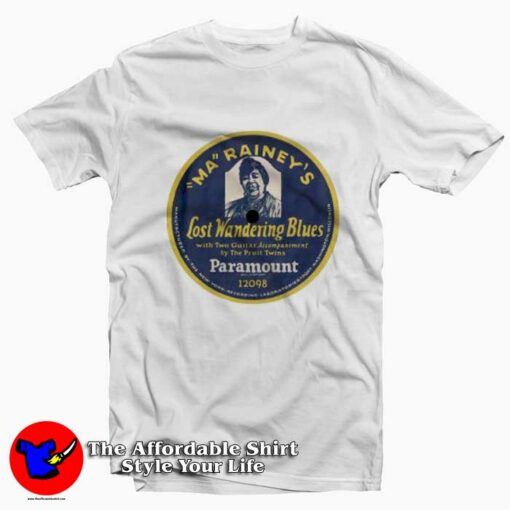 Ma Rainey Lost Wander Blues Paramount T-shirt On Sale