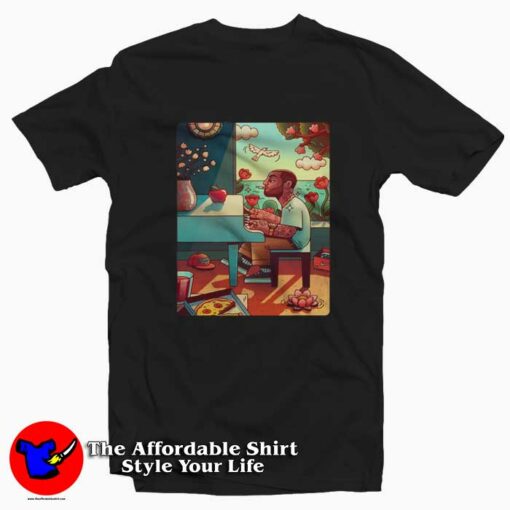 Mac Miller Piano Cartooon Cool Unisex T-shirt On Sale