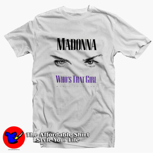 Madonna Who’s That Girl Vintage Unisex T-shirt On Sale