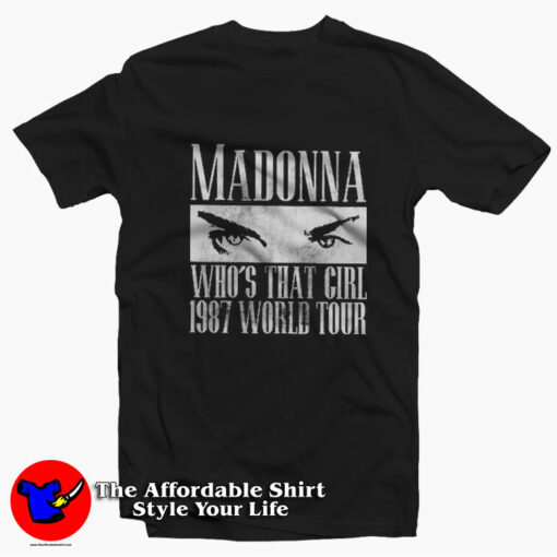 Madonna Who’s That Girl 1987 World Tour T-shirt On Sale