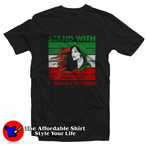 Mahsa Amini Stand With Iranian Women T-Shirt On Sale