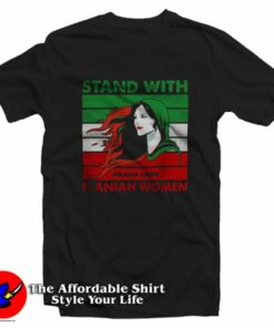 Mahsa Amini Stand With Iranian Women T Shirt On Sale 2