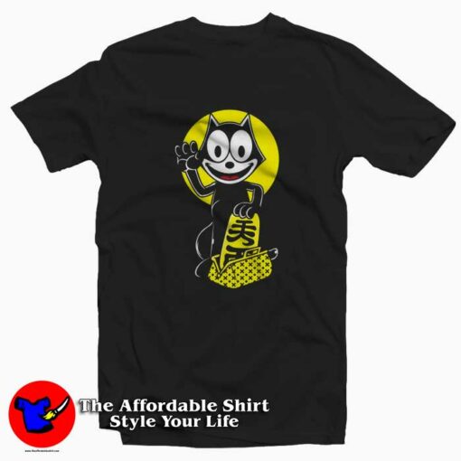 Maneki Felix The Cat As Neko Cat Lucky Charm T-shirt On Sale