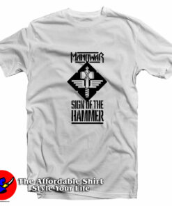 Manowar Sign Of The Hammer Vintage T Shirt On Sale 1