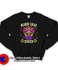 Mardi Gras 2021 Costume Mask Unisex Sweatshirt On Sale