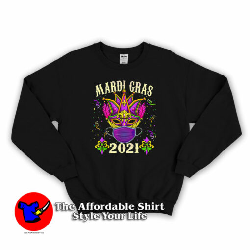 Mardi Gras 2021 Costume Mask Unisex Sweatshirt On Sale