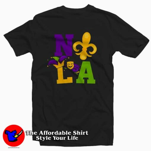 Mardi Gras Happy NOLA T-Shirt For Gift Mardi Grass