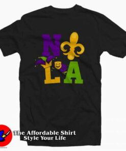 Mardi Gras Happy NOLA T-Shirt For Gift Mardi Grass