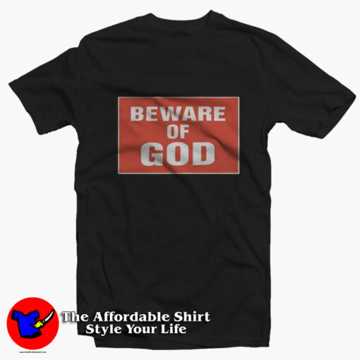 Marilyn Manson Beware of God Graphic T-Shirt On Sale