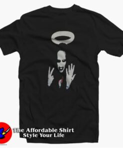 Marilyn Manson Born With Enough Middle Fingers T-Shirt On Sale